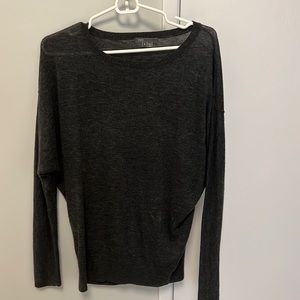 Small Vince gray oversized cashmere sweater